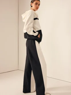 COMMENSE Two Tone Elastic Waist Sweatpants* Pants|Matching Sets