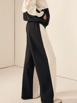 COMMENSE Two Tone Elastic Waist Sweatpants* Pants|Matching Sets