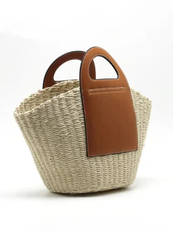 COMMENSE Two Tone Straw Bag* Bags|Accessories