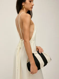 COMMENSE Two Tone Striped Clutch Bag* Bags|Accessories