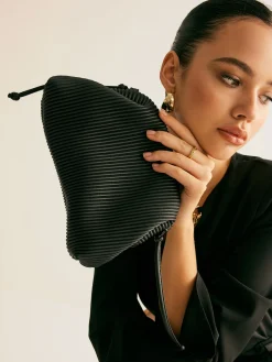 COMMENSE Two Way Pinstripe Cloud Bag* Bags|Accessories