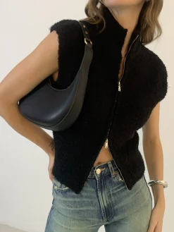 COMMENSE Two Way Zip Minky Cardigan* Cardigans|Sweaters & Cardigans