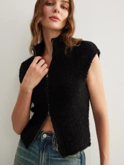 COMMENSE Two Way Zip Minky Cardigan* Cardigans|Sweaters & Cardigans