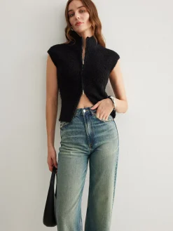 COMMENSE Two Way Zip Minky Cardigan* Cardigans|Sweaters & Cardigans