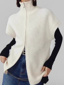 COMMENSE Two Way Zip Shrug Cardigan* Cardigans|Sweaters & Cardigans