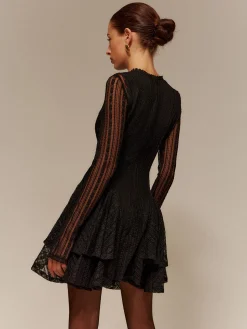 COMMENSE Two-Piece Lace Ruffle Dress Set* Casual Dresses|Cocktail & Party Dresses