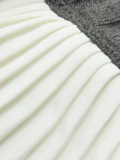COMMENSE Two-Tone Pleated Mini Skirt* Skirts|Bottoms