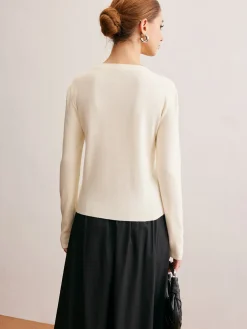COMMENSE Two-Way Zip Sequins Cardigan* Cardigans|Sweaters & Cardigans