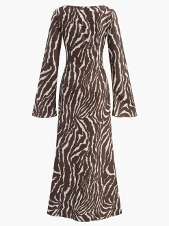 COMMENSE Tye Dye Printed Bell Sleeve Dress* Casual Dresses|Cocktail & Party Dresses