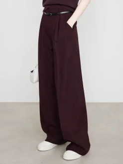 COMMENSE Utility High-Waist Pleated Pants Without Belt* Pants|Bottoms