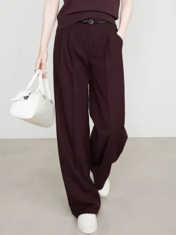 COMMENSE Utility High-Waist Pleated Pants Without Belt* Pants|Bottoms
