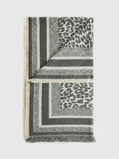 COMMENSE Utility Printed Tassel Scarf* Accessories