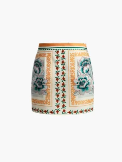 COMMENSE Vacation Print Asymmetrical Mini Skirt* Skirts|Bottoms
