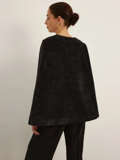 COMMENSE Velvet Belted Cloak* Outerwear|Outerwear