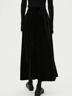 COMMENSE Velvet Flowy Skirt* Skirts|Bottoms