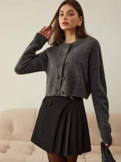 COMMENSE Versatile Button Short Cardigan* Cardigans|Sweaters & Cardigans
