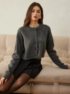 COMMENSE Versatile Button Short Cardigan* Cardigans|Sweaters & Cardigans