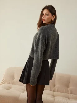 COMMENSE Versatile Button Short Cardigan* Cardigans|Sweaters & Cardigans