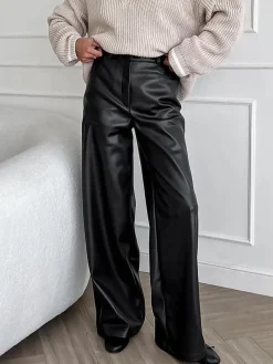COMMENSE Versatile Faux Leather Pants* Pants|Bottoms