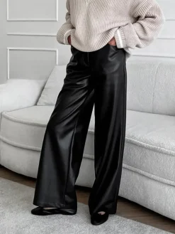 COMMENSE Versatile Faux Leather Pants* Pants|Bottoms