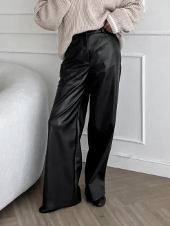 COMMENSE Versatile Faux Leather Pants* Pants|Bottoms