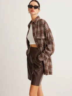 COMMENSE Versatile Plaid Polo Shirt* Blouses & Shirts