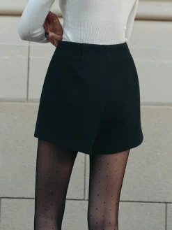 COMMENSE Versatile Plain Tweed Shorts* Shorts|Bottoms