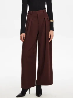 COMMENSE Versatile Pleated Wide-Leg Pants* Pants|Bottoms