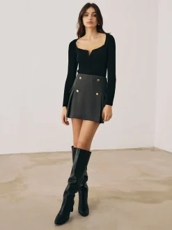COMMENSE Versatile Side Pleated Mini Skirt* Skirts|Bottoms