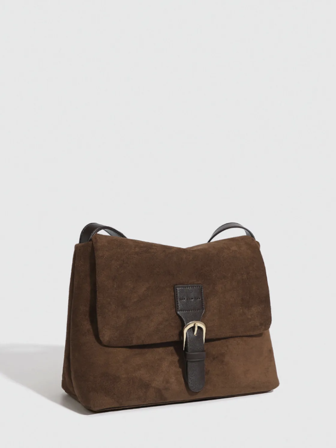 COMMENSE Vintage Buckle Flap Shoulder Bag* Bags|Accessories