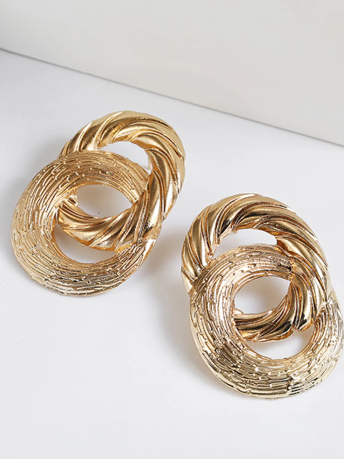 COMMENSE Vintage Cross Circular Drop Earrings* Earrings|Accessories