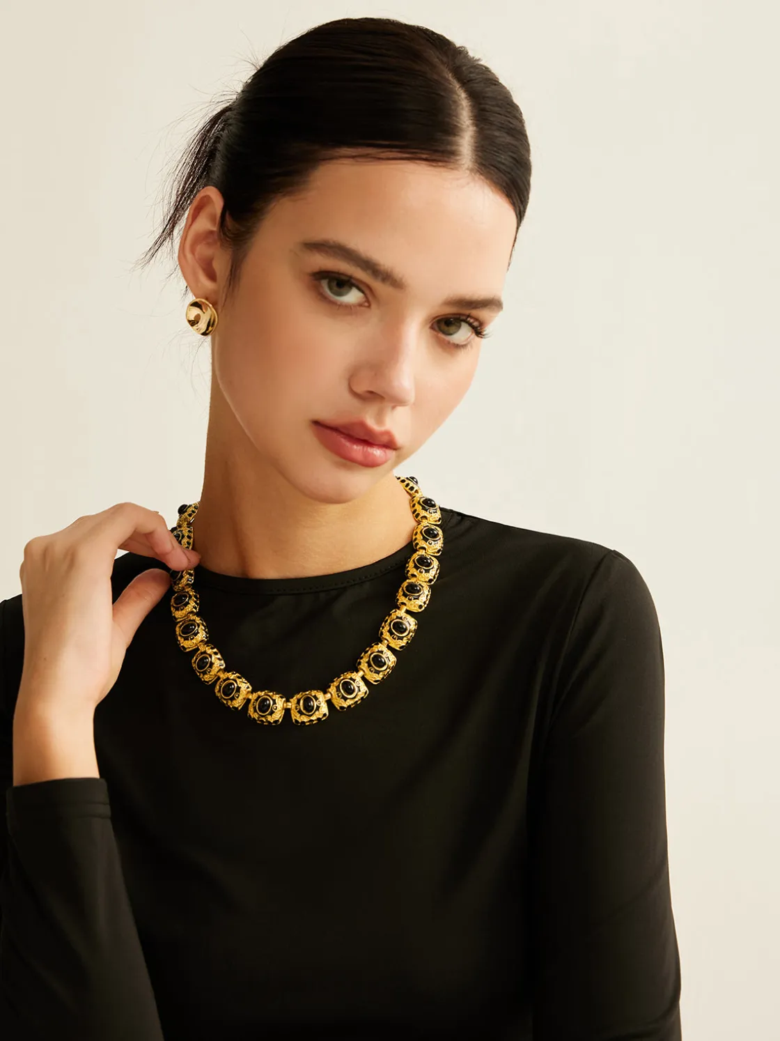 COMMENSE Vintage Enamel Necklace* Necklaces|Accessories