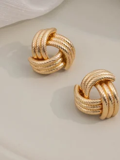 COMMENSE Vintage knotted Earnings* Earrings|Accessories