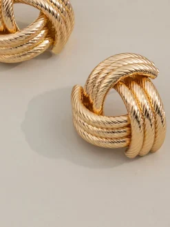 COMMENSE Vintage knotted Earnings* Earrings|Accessories