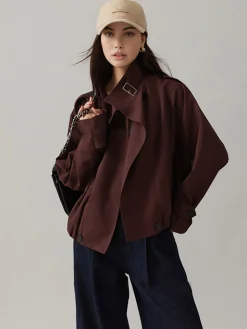 COMMENSE Vintage Loose Trench Coat* Outerwear|Coats