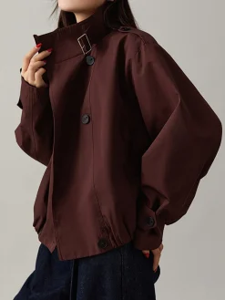 COMMENSE Vintage Loose Trench Coat* Outerwear|Coats