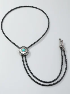 COMMENSE Vintage Turquoise Sunflower Pendant Necklace* Necklaces|Accessories