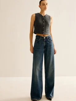 COMMENSE Vintage Tweed Breasted Vest* Outerwear|Vests