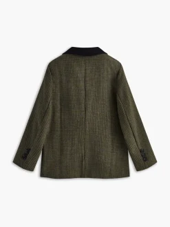 COMMENSE Vintage Tweed Plaid Blazer* Outerwear|Blazers