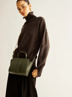 COMMENSE Vintage Two Way Zipper Handbag* Bags|Accessories