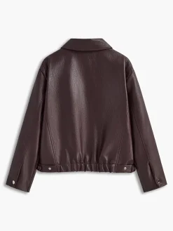 COMMENSE Vintage Zipper Faux Leather Jacket* Outerwear|Jackets