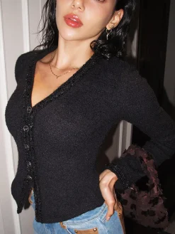COMMENSE V-Neck Button Petite Blouse* Blouses & Shirts