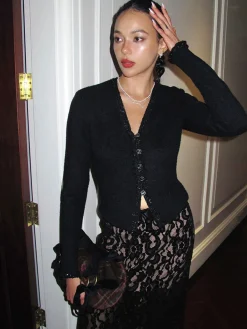COMMENSE V-Neck Button Petite Blouse* Blouses & Shirts