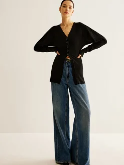 COMMENSE V-Neck Button Slit Cardigan* Cardigans|Sweaters & Cardigans