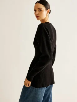 COMMENSE V-Neck Button Slit Cardigan* Cardigans|Sweaters & Cardigans