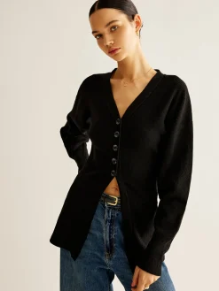 COMMENSE V-Neck Button Slit Cardigan* Cardigans|Sweaters & Cardigans