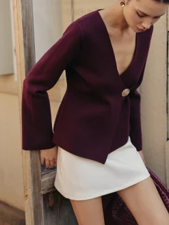 COMMENSE V-Neck Button Warm Cardigan* Cardigans|Sweaters & Cardigans