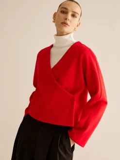 COMMENSE V-Neck Criss Cross Jacket* Outerwear|Jackets