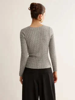 COMMENSE V-Neck Criss Cross Knit Top* Sweater Tops|Sweaters & Cardigans