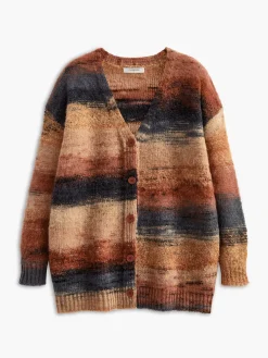 COMMENSE V-Neck Ombre Oversized Cardigan* Cardigans|Sweaters & Cardigans